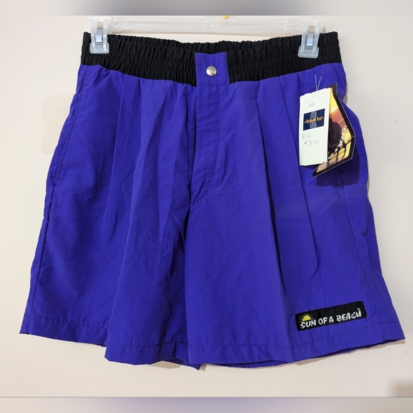Christopher Rand Sun of a Beach Royal Purple Shorts New With Tags!! 90s - Picture 8 of 8